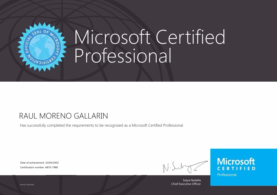Microsoft Certified MCP